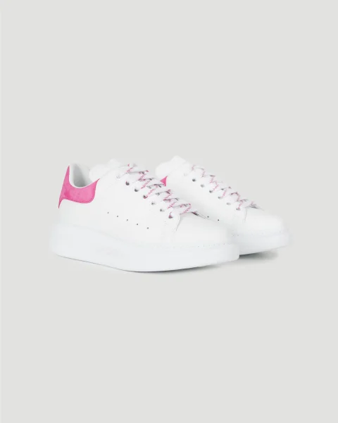 Oversized Sneakers in White and Pink — снимка 2