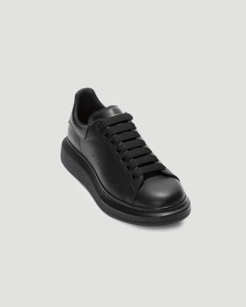 Oversized Sneaker in Black Leather — снимка 3