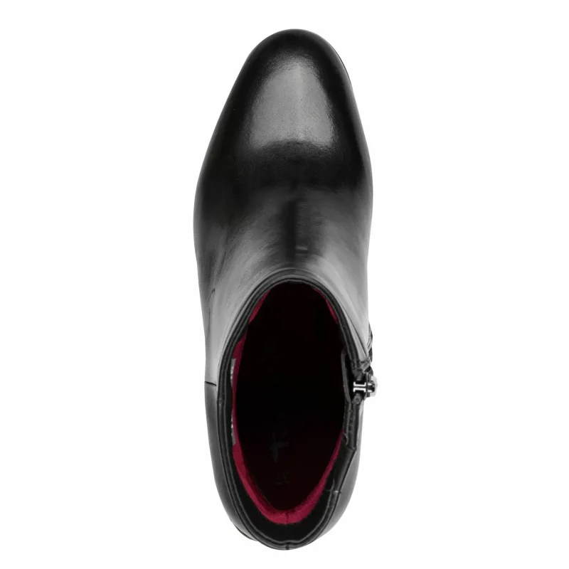 Дамски Боти На Ток TAMARIS – 1-25341-45-003 BLACK LEATHER — снимка 5