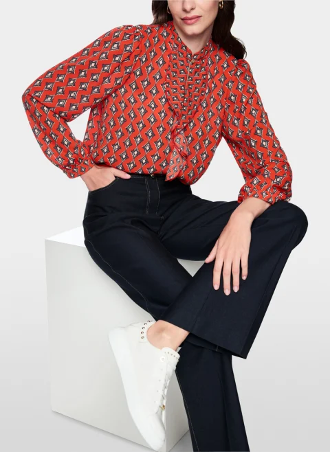 Блуза с цялостен принт Marc Cain Collections