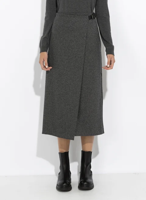 Миди пола от жакард Weekend Max Mara Wkdpetali — снимка 5
