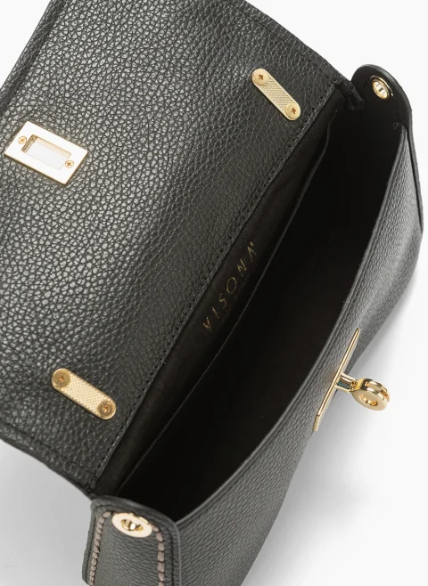 Мини кожена чанта Visona Courmayeur — снимка 5