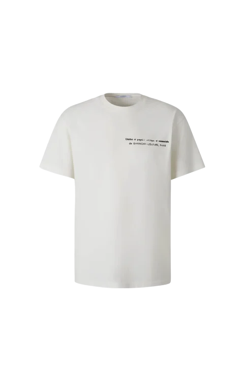 T-Shirt with Logo in Ivory