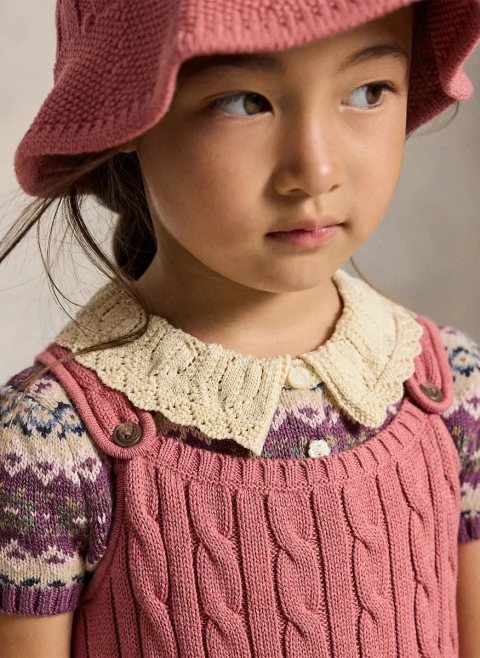 Рокля от фино плетиво 'Cable' Ralph Lauren Kids 2-7 — снимка 4