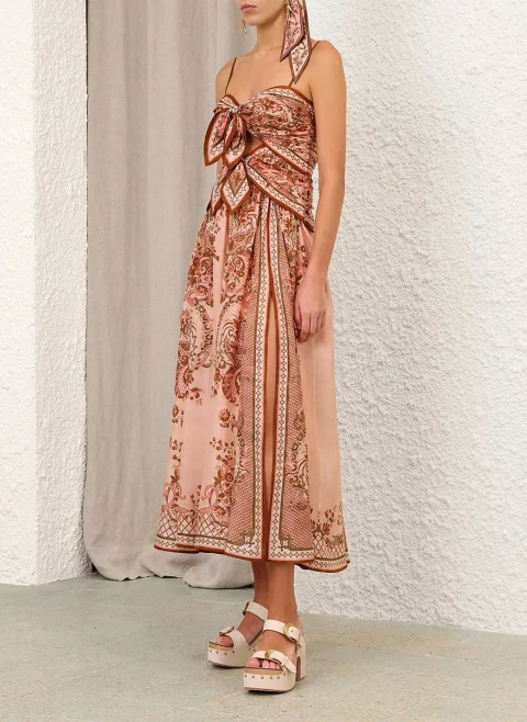Копринена рокля с принт 'Aster Scarf' Zimmermann — снимка 5