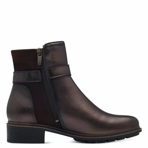 Дамски Равни Боти TAMARIS – 1-25425-43-351 MOCCA METALL. — снимка 2