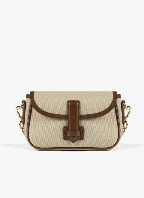 Мини чанта с кожени детайли Weekend Max Mara Wkavik — снимка 1