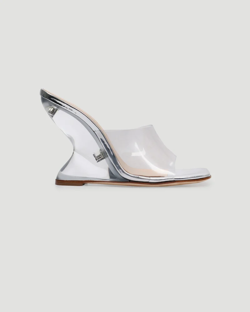 Inverted Wedge Mule in PVC