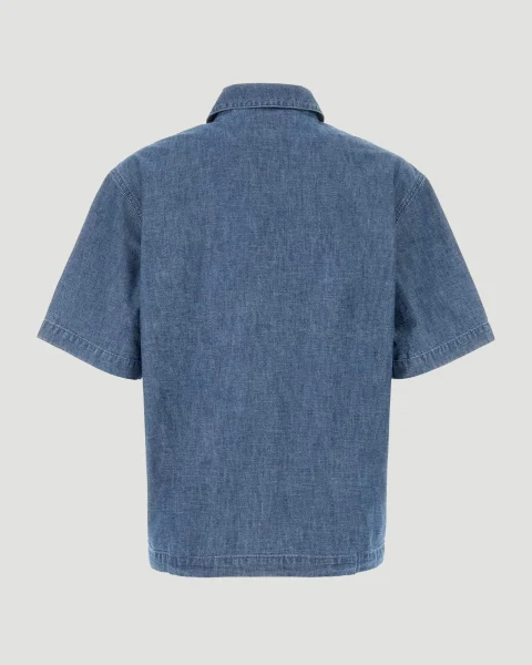 Short Sleeve Chambray Shirt — снимка 3