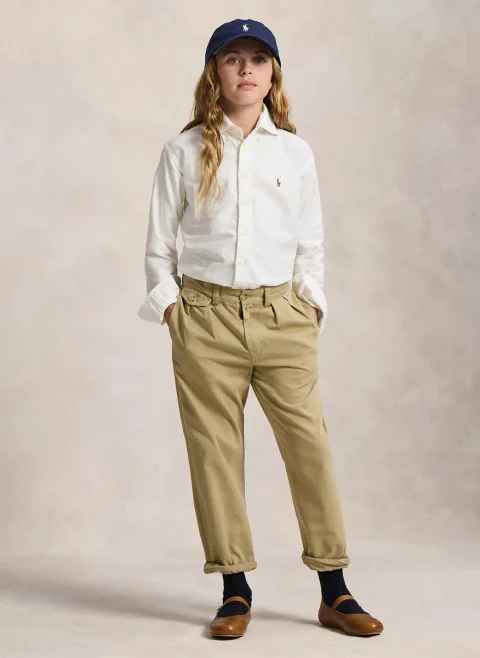 Риза с бродерия Ralph Lauren Kids 7-14 — снимка 3