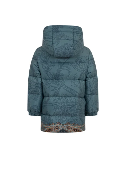 Пухено яке с принт 'Paisley' Etro Kids — снимка 2