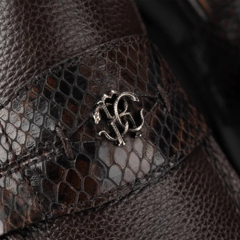 Мъжки кафяви мокасини Roberto Cavalli — снимка 10