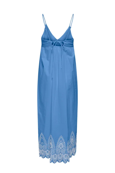 Рокля Onltulum Emb Long Strap 15369128 17-3936 TCX blue bonnet — снимка 2