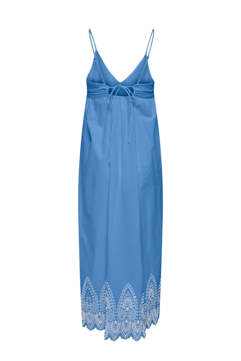 Рокля Onltulum Emb Long Strap 15369128 17-3936 TCX blue bonnet — снимка 2