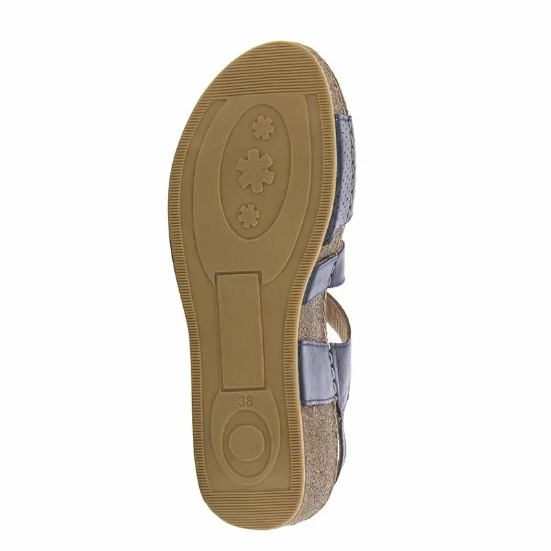 Дамски Сандали На Платформа COCONUT – 184.204 NAVY — снимка 4