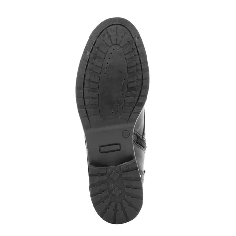 Дамски Равни Боти CARLO FABIANI – TOP 141 BLACK LEATHER — снимка 4