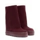 Дамски боти бордо Double Face Casadei — снимка 3