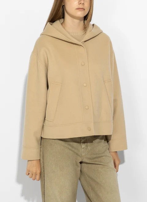 Яке от фина вълна Weekend Max Mara Wkdridente — снимка 4