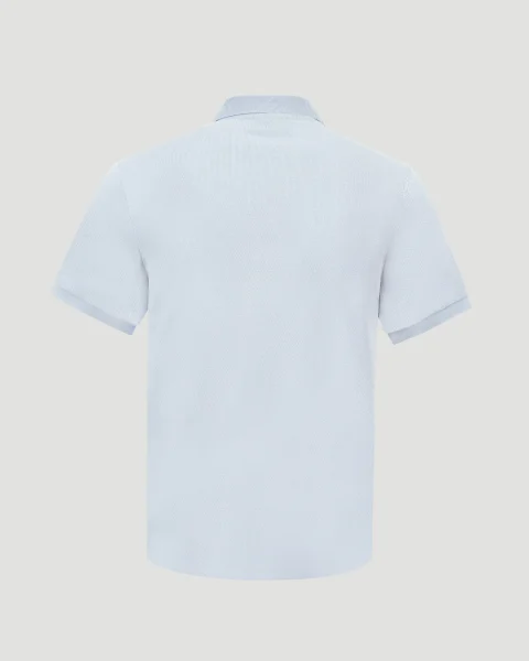 Ami de Coeur Polo Shirt in Sky Blue — снимка 4