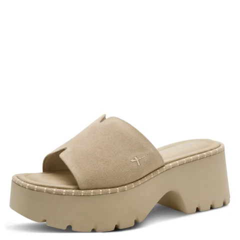 Дамски Чехли На Платформа TAMARIS – 1-27235-46-341 TAUPE — снимка 3