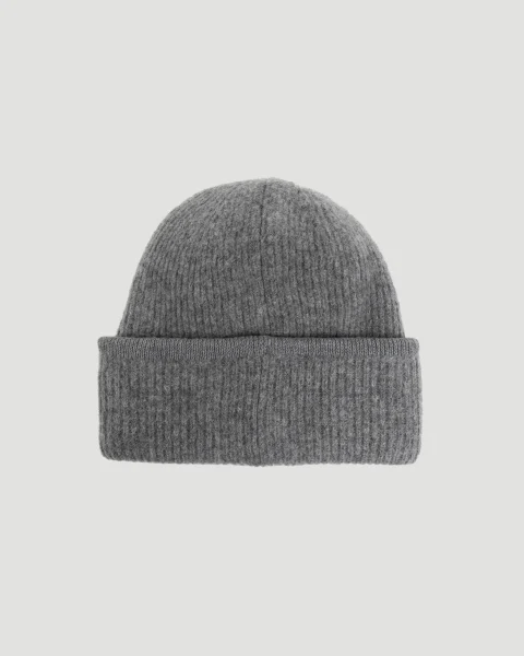 Ribbed Beanie in Grey — снимка 2