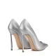 Дамски сиви обувки с ток "Blade" Casadei — снимка 3