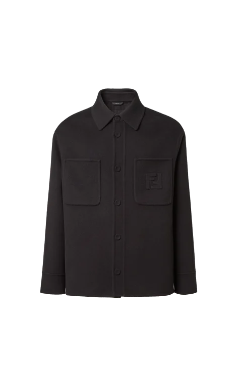 Black Wool Blouson