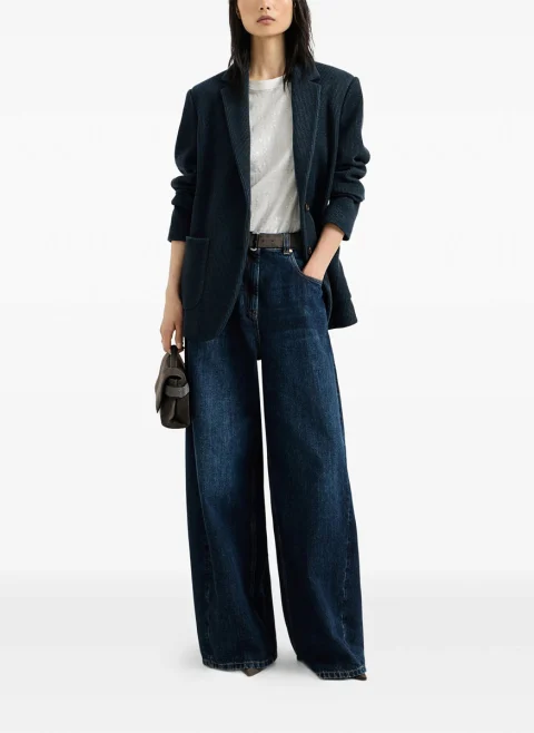 Тишърт с пайети Brunello Cucinelli — снимка 6