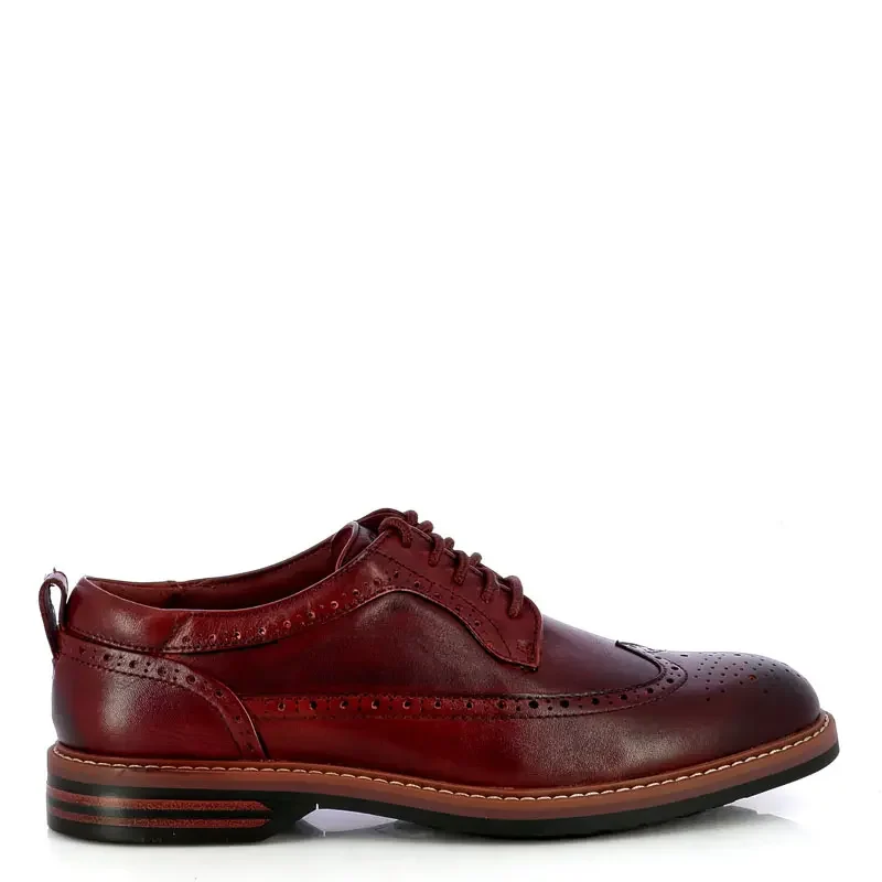 Мъжки Офис Обувки CLARKS – 26320107 ALDWIN2 LIMIT DARK TAN LEA