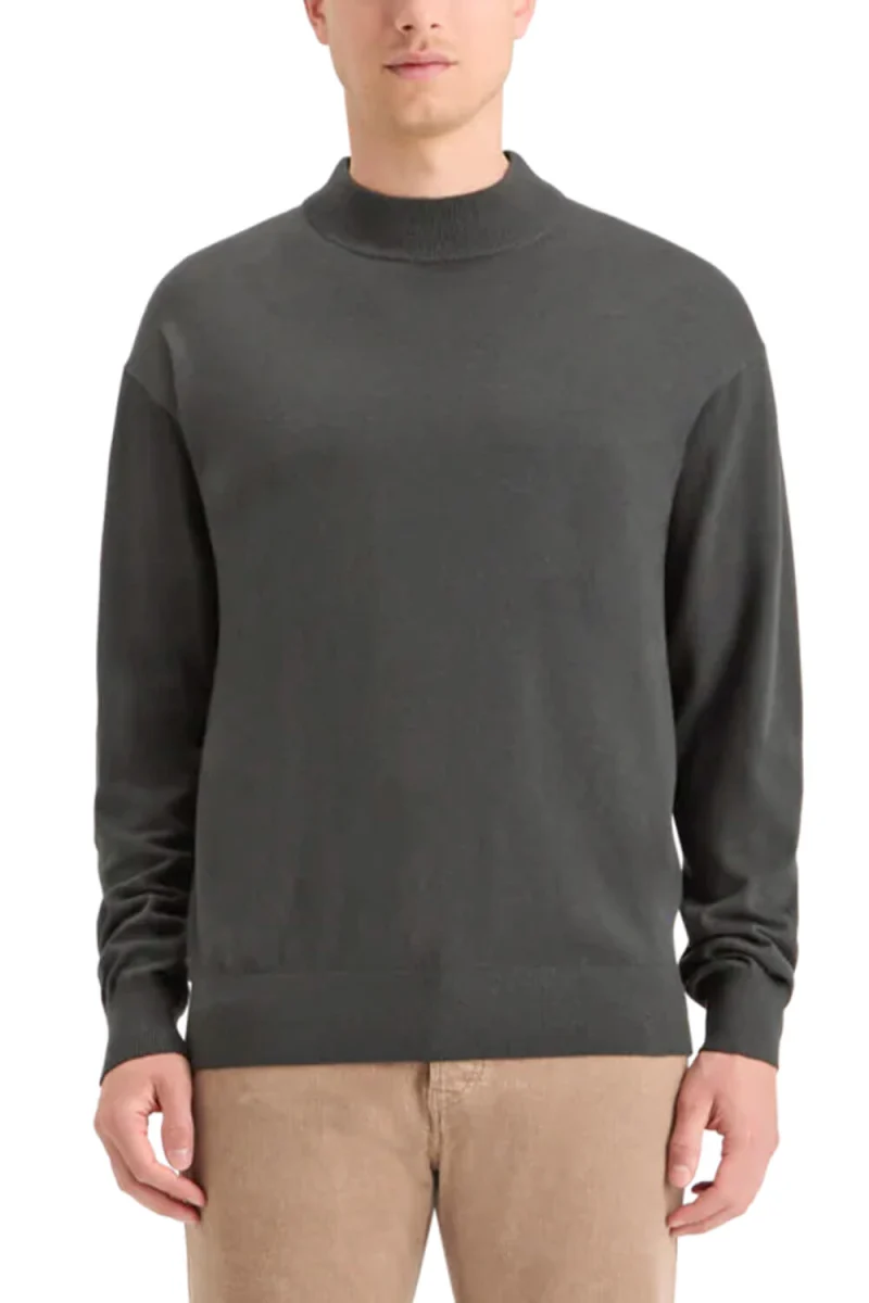 Плетено Dropped Shoulder Mock Neck 178818 SC6342 vinyl — снимка 2