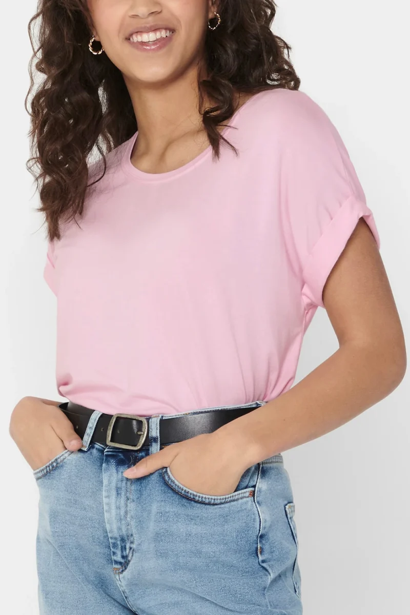 T-Shirt Onlmoster S/S O-Neck 15106662 13-2806 TCX pink lady — снимка 2