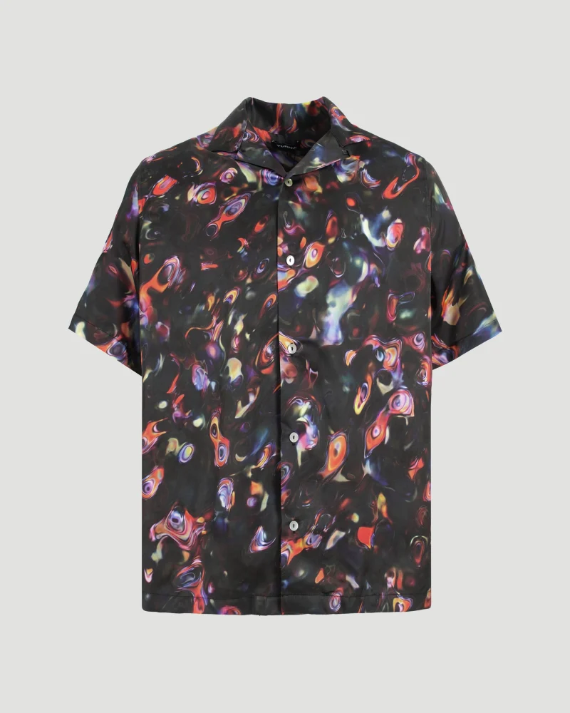 Printed Short-Sleeve Shirt in Multicolor