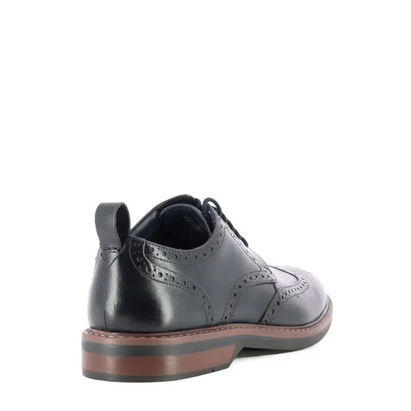Мъжки Ежедневни CLARKS – 26178471 ALDWIN LIMIT NAVY LEATHER_1 — снимка 2