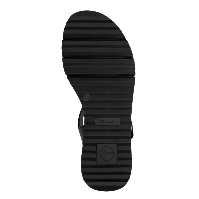 Дамски Сандали На Платформа TAMARIS – 1-28223-46-001 BLACK — снимка 6