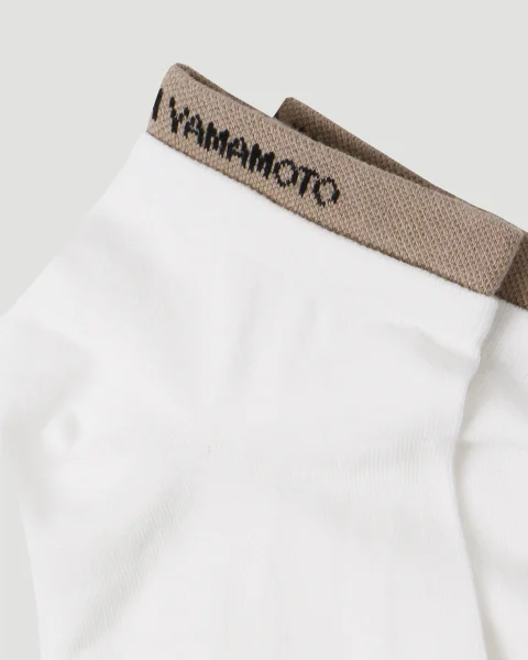 Mid-Calf Socks in White — снимка 2