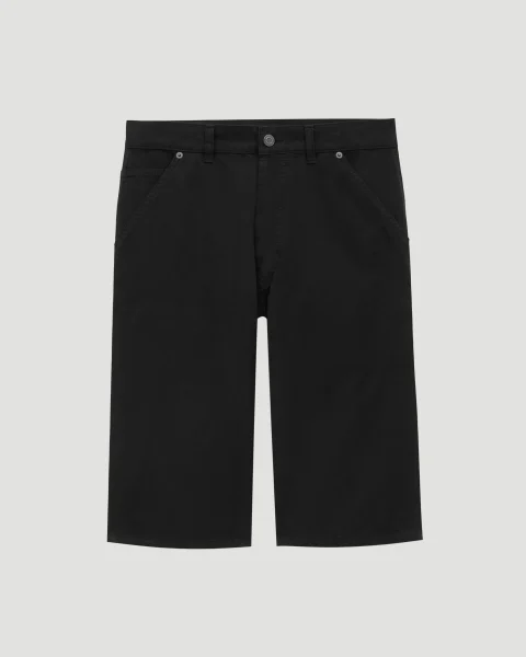 Baggy Bermuda Shorts in Cotton Twill