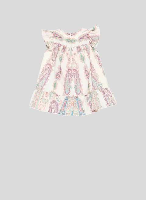 Рокля с цялостен принт Etro Kids — снимка 2