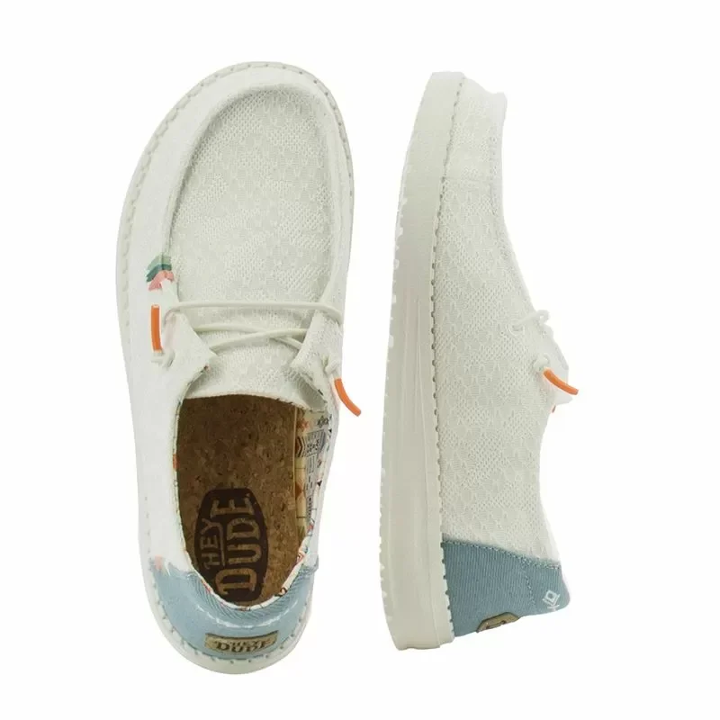 Дамски Ежедневни HEY DUDE – 40054-1KF WENDY BOHO WHITE CROCHET — снимка 5