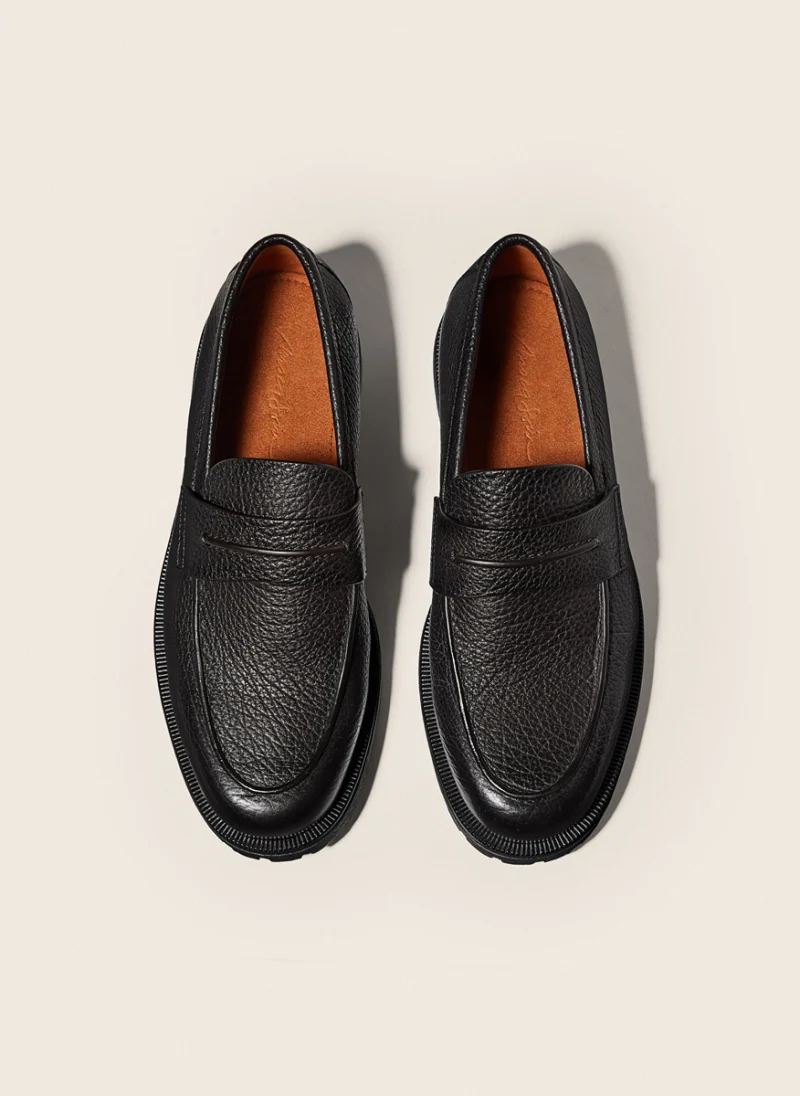 Кожени мокасини 'Pioggia' Zegna — снимка 4
