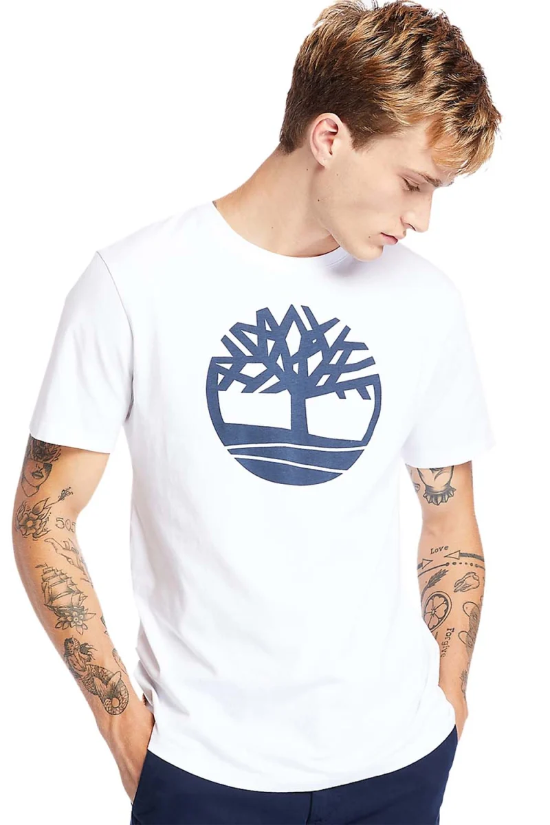 T-Shirt Kennebec River Tree Logo TB0A2C2R1001 100 white — снимка 2