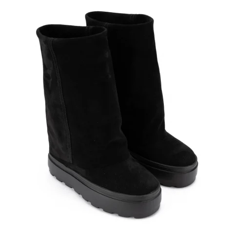 Дамски черни боти Double Face Casadei — снимка 6