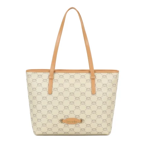 Дамска бежова чанта Monogram Braccialini