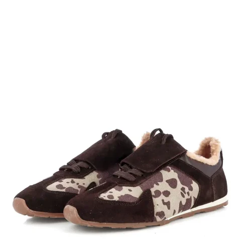 Дамски Сникърс CARLO FABIANI – 246-0449 BROWN — снимка 3