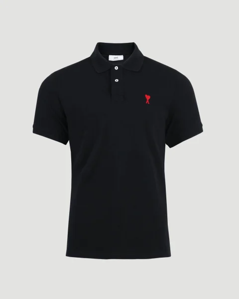 Regular Fit Polo Shirt in Black