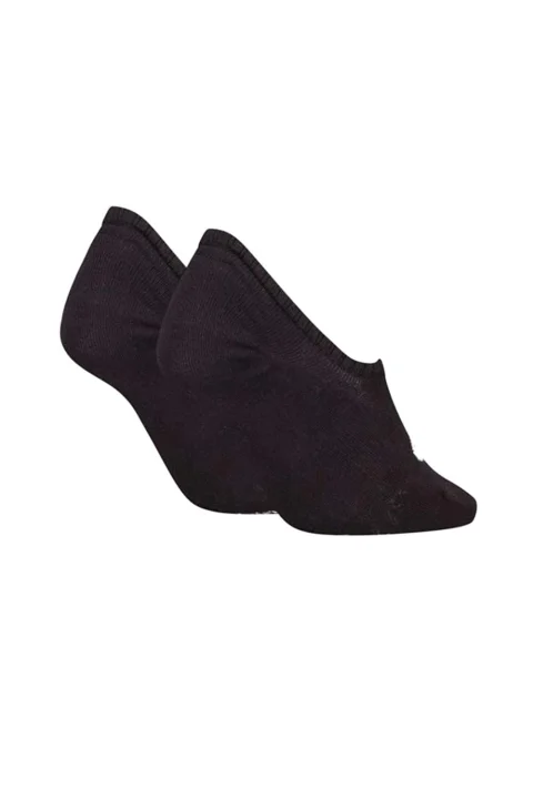 Чорапи (Pack of 2) Ckj Women Footie High Cut 701228817 001 black — снимка 2