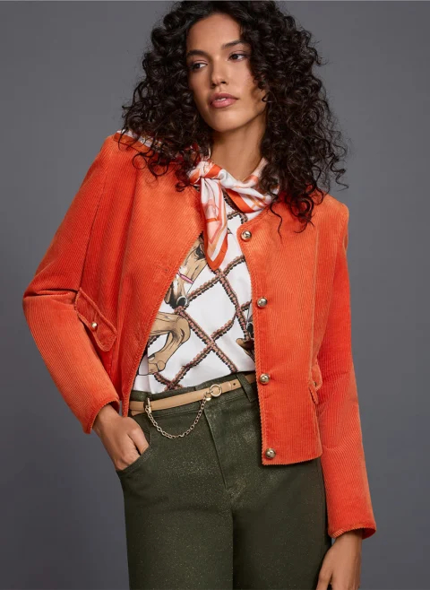 Тишърт с принт Marc Cain Collections — снимка 7