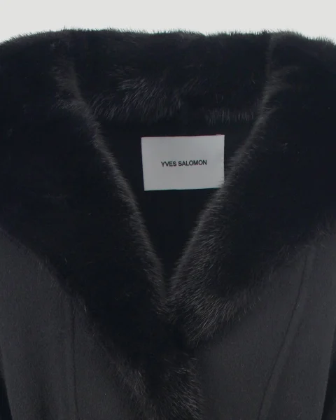 Wool Coat in Black — снимка 7