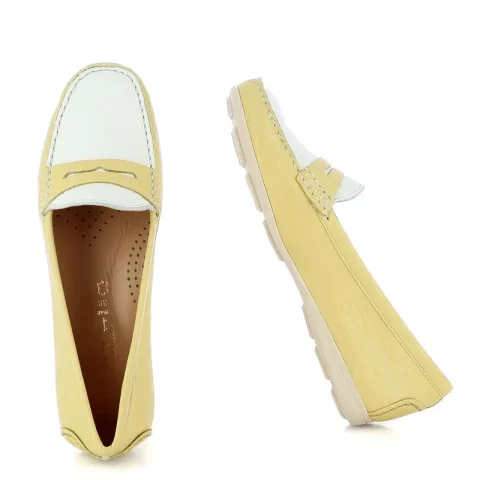 Дамски Мокасини WIRTH – 6315DM CANNES LEMON/BRANCO — снимка 5