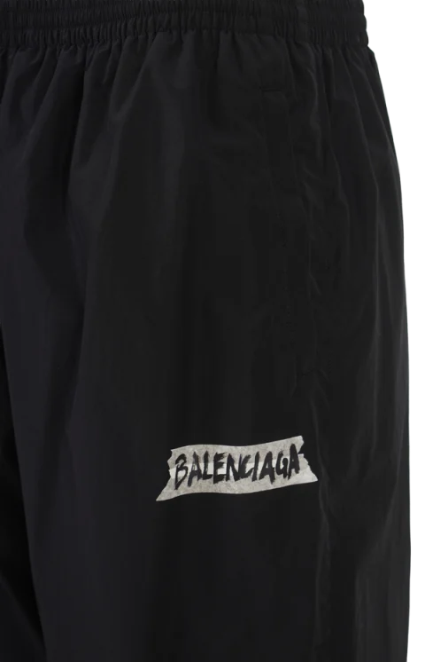 Masking Tape Tracksuit Pants in Black — снимка 3