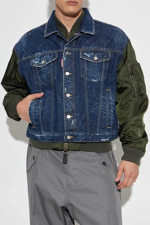 Яке S71AN0611D30011 470 navy blue — снимка 2